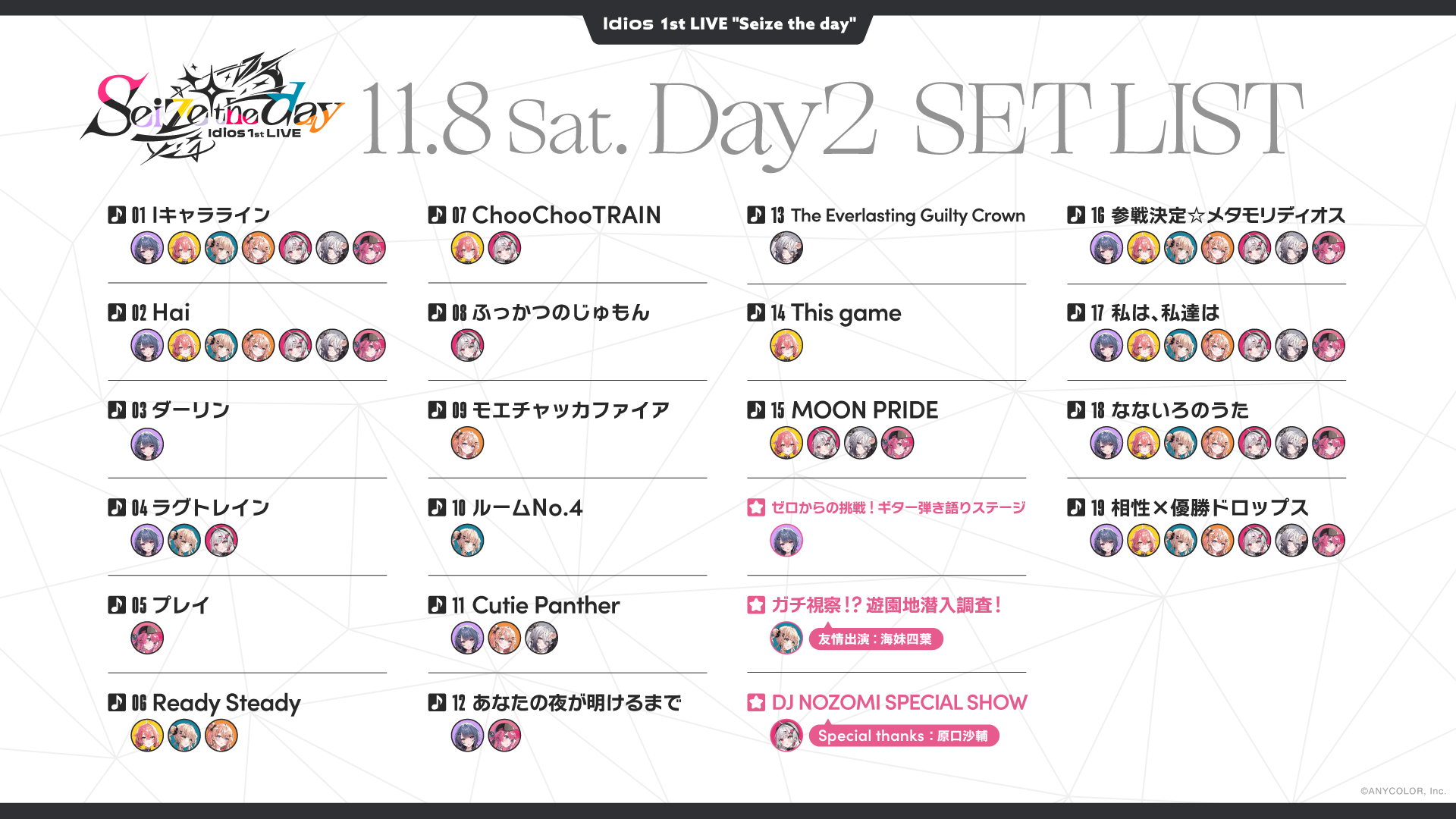 day2 セットリスト